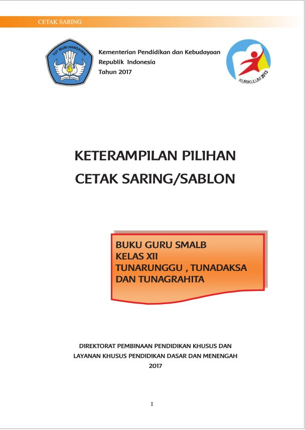 Buku Cetak Saring