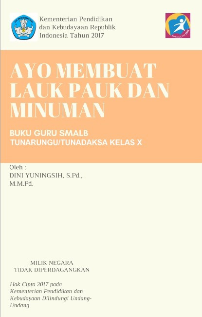 Buku Ayo Membuat Lauk Pauk dan Minuman